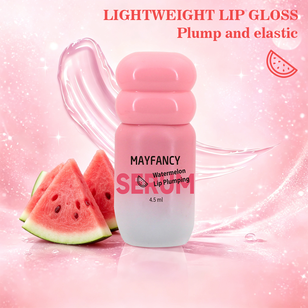 OEM ODM Watermelon Lip Plumper Gloss Moisturizing Elastic Plump Lip Care Oil 4.5ml