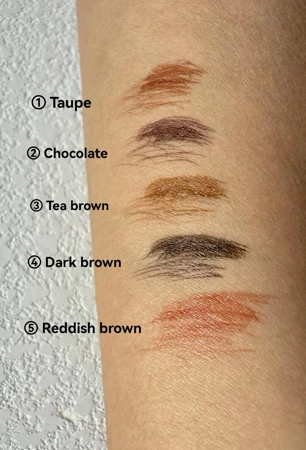 Wholesale High Quality 5 Color Slim Tip Eyebrow &amp; Eyeliner Dual Purpose Long Lasting Pencil