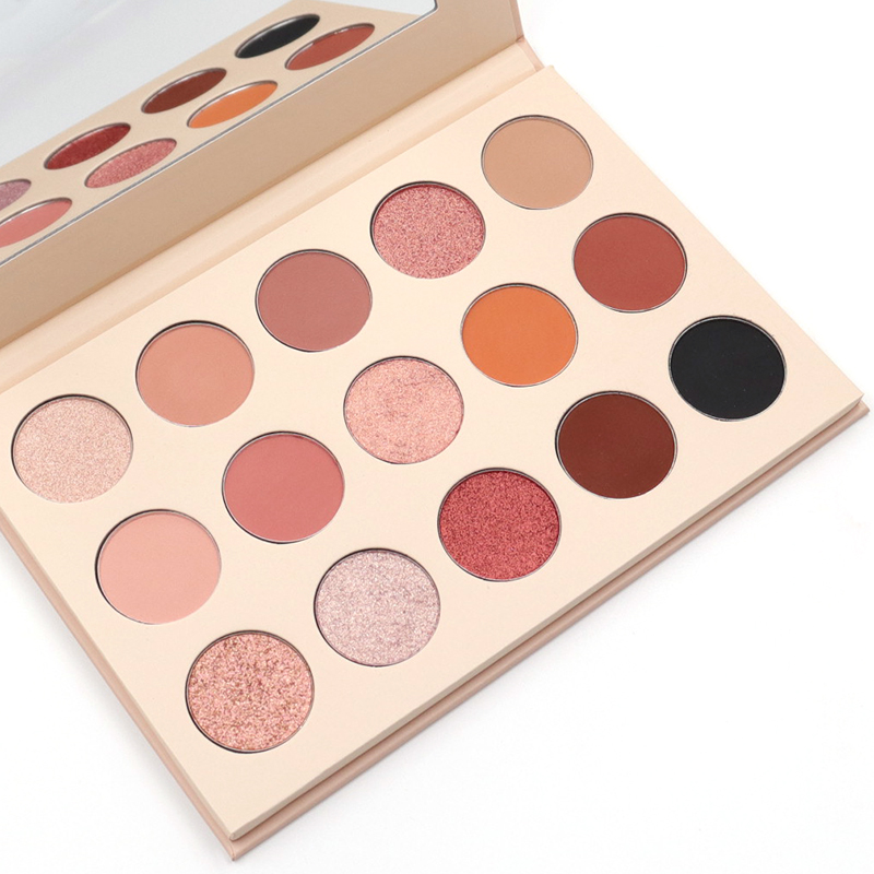 Private Label Custom Eyeshadow Palette Low MOQ High Pigment Makeup Palette Cosmetic Eyeshadow Palettes