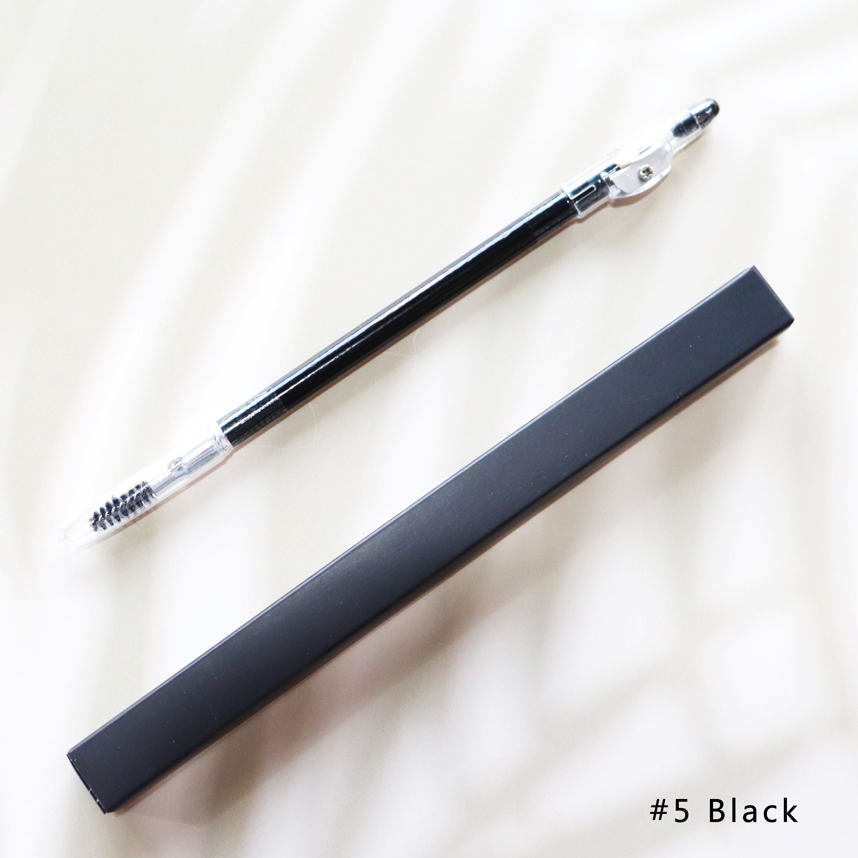 OEM Wholesale Double-Ended Eye Brow Pencil with Waterproof Long-Lasting Sharpener for Daily Makeup Use