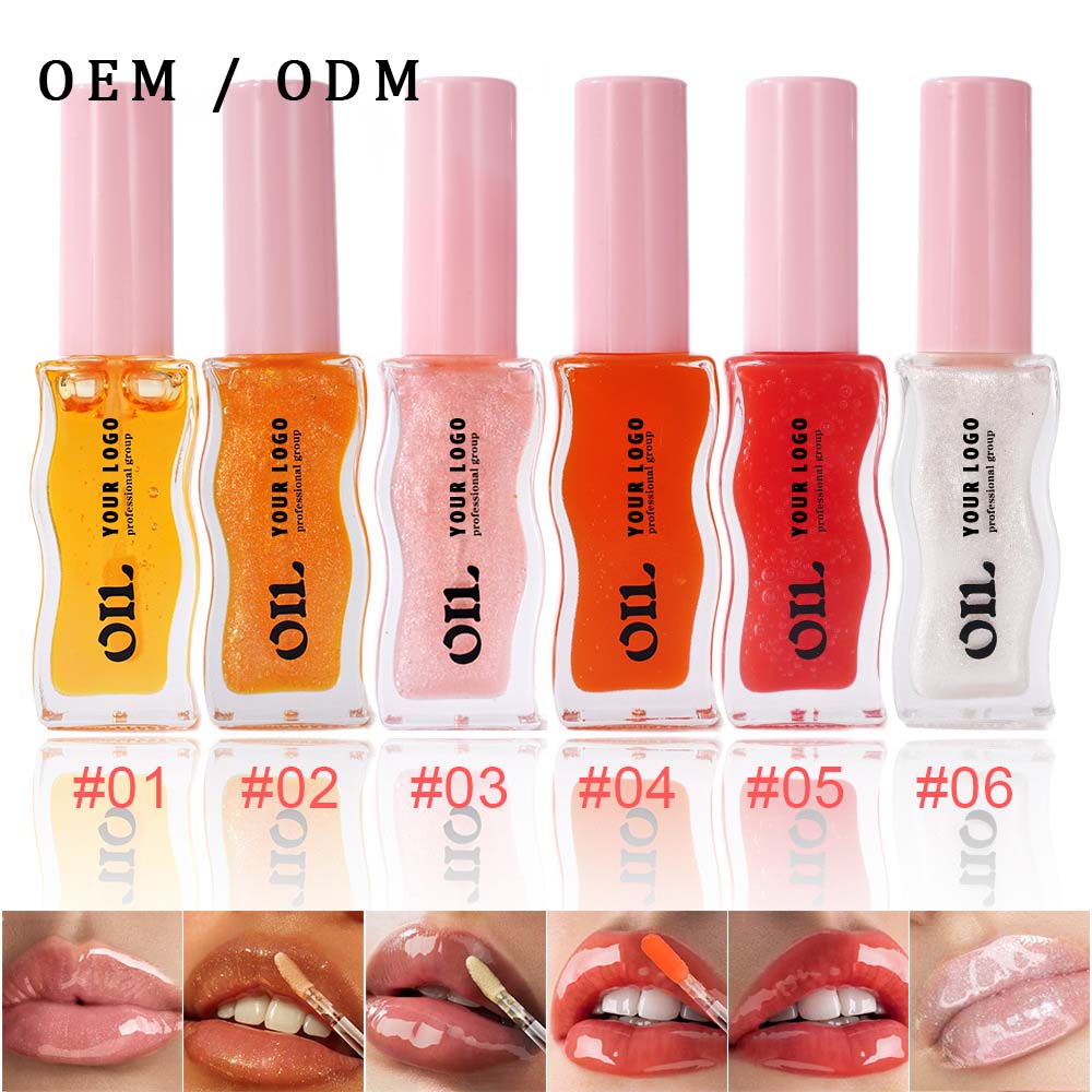 OEM ODM Customizable Herbal Lip Gloss Transparent Pearl Lip Glaze Honey Essence Moisturizer Fruit Honey Infused Mineral Liquid
