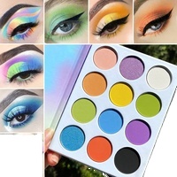 Holo Dry/Wet Eye Eyeshadow Palette High-Pigment Shimmer Glitter Matte Cruelty Free Waterproof 5g Private Label Light Skin