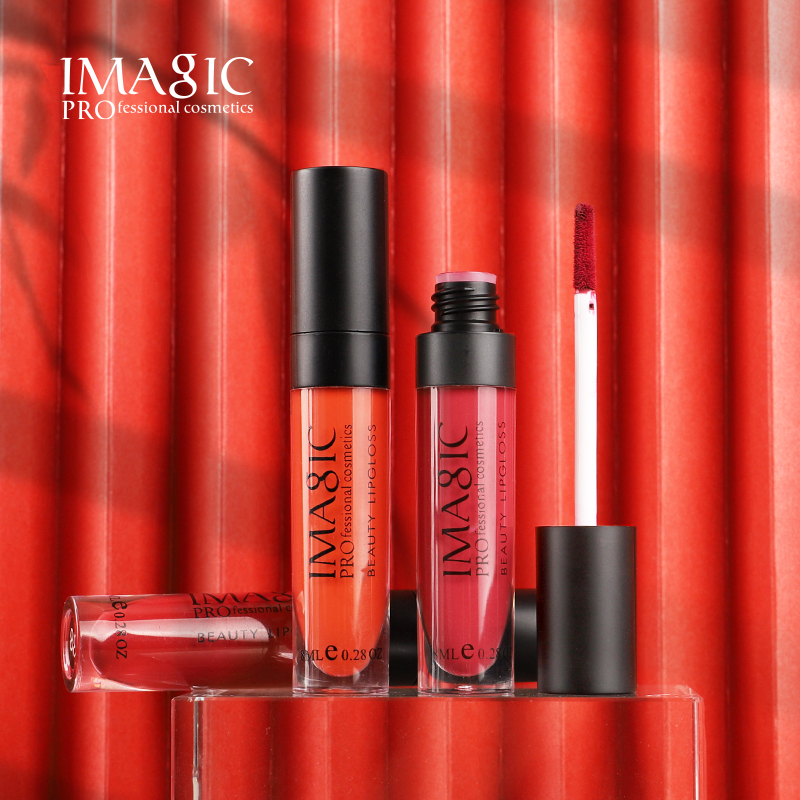 IMAGIC High Quality Matte Lip Gloss Non Stick Long Lasting Waterproof Wholesale Private Label Custom Vegan Matte Liquid Lipstick