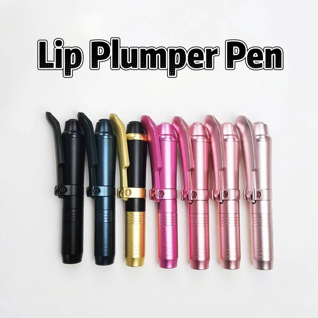 Beauty Lip Plumper Pen New 24k Gold Pattern Automatic 0.3ml/0.5ml Dual