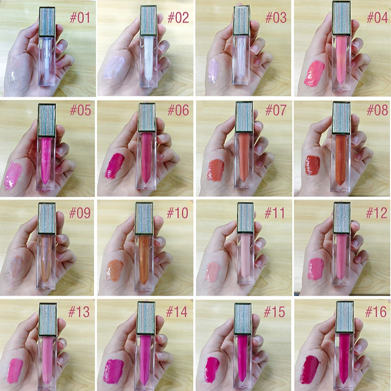 Free Product Image Shooting Lip Glossy Private Label Custom Luxury Cute clear Lipgloss Tube Vegan Natural Glitter Lip Gloss