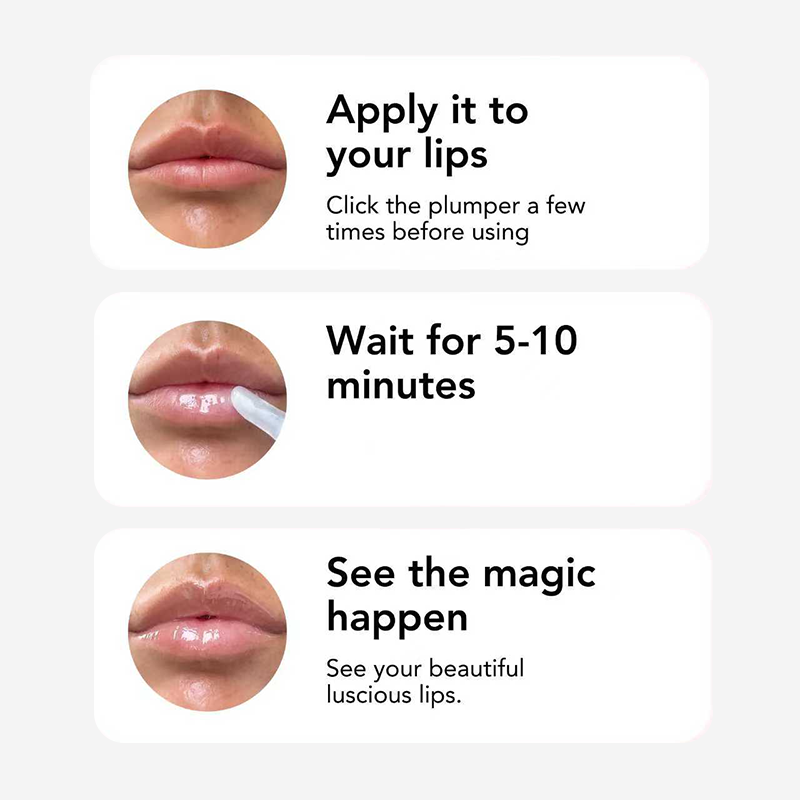 S 10ml Vegan Lip Plumper Beginner Natural Hydrating Long-Lasting Wrinkle Filler Algae Spicules Shot Lip Moisturizer Lotion
