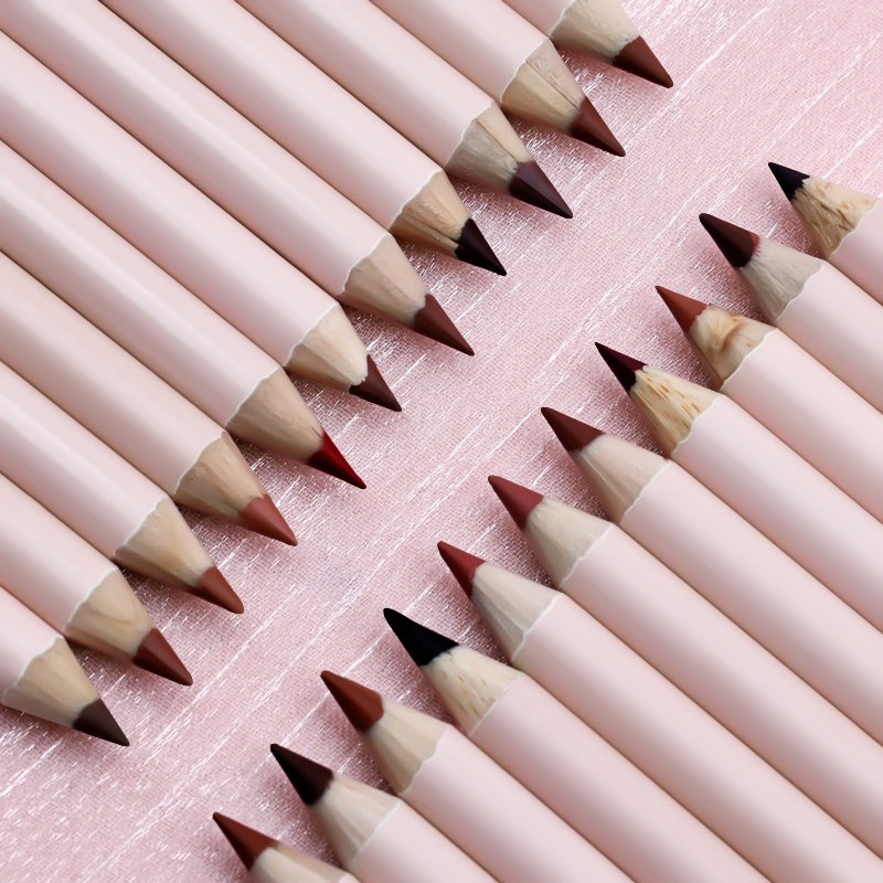 OEM Brown Vegan Creamy Lip Liners Pink Lipliner Pencil Pink Lipliner Pencil Private Label Lip Liner Pencil