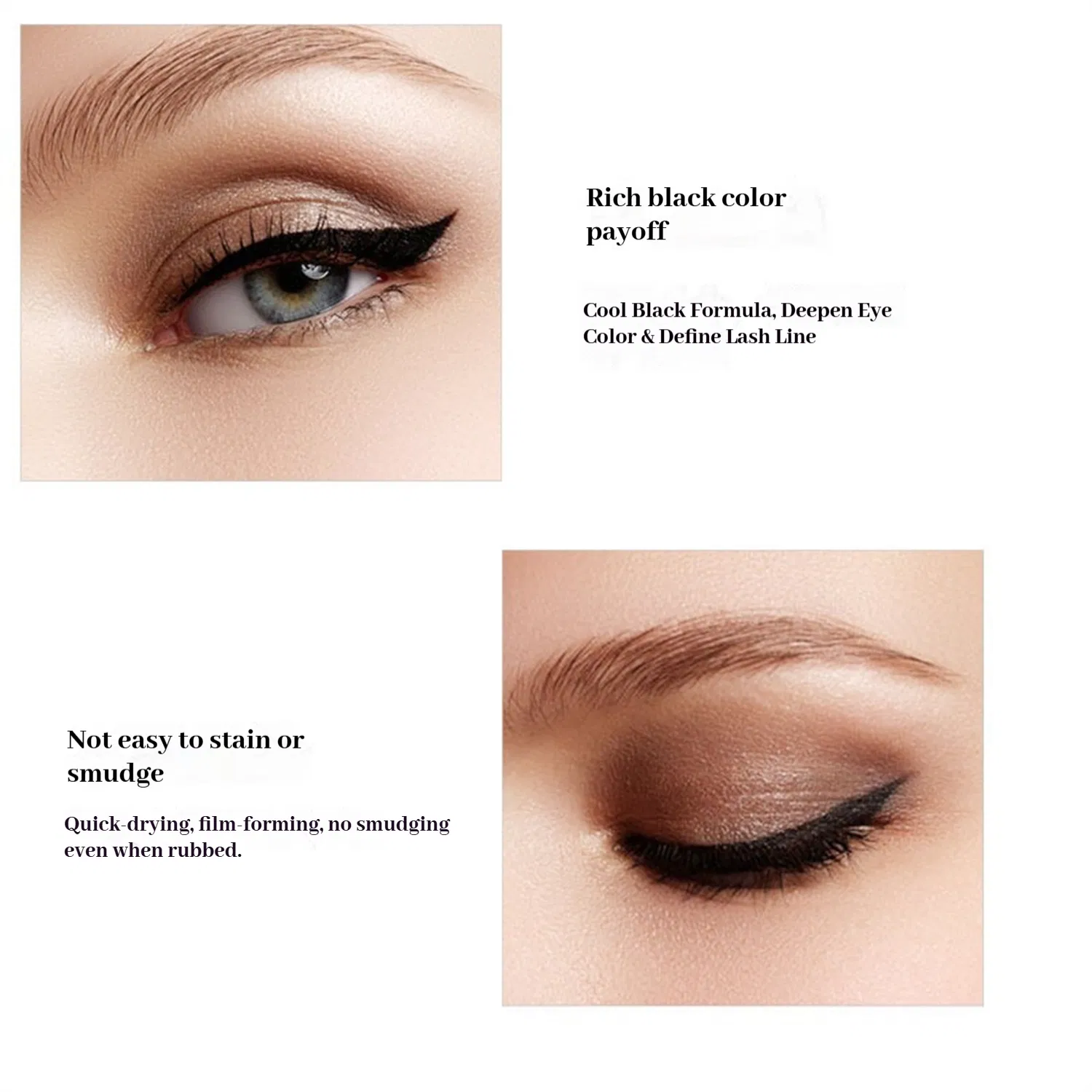 High Pigment Quick Drying Film Forming Chinese Makeup Eyeliner Pen Eyeliner