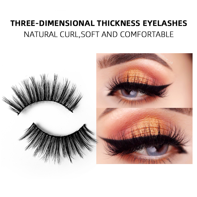 Wispy Lashes Look Fake Eyelashes Bulk with 15 Glitter Eyelash Box Natural Medium Length Mink Fur 3d Faux Mink Synthetic