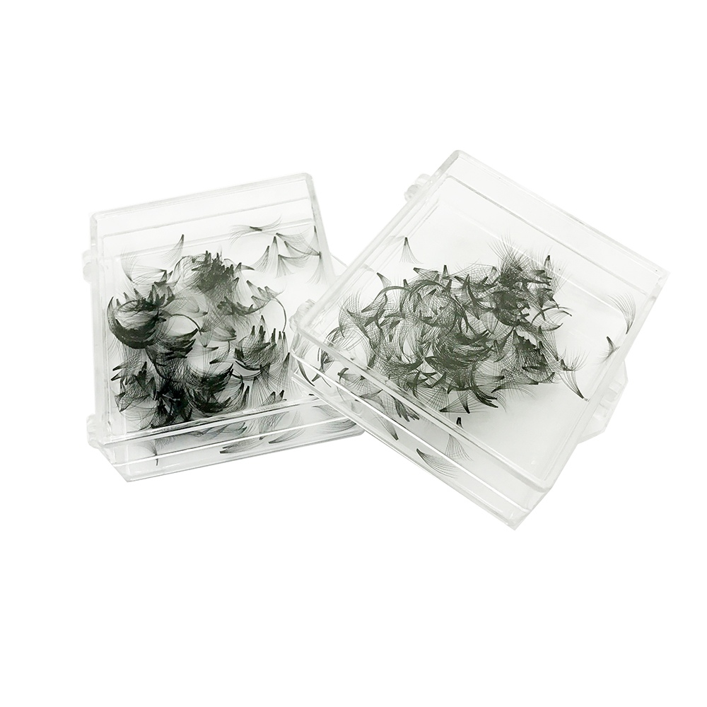 Promade Handmade 3D-20D C CC D Curl Volume Fans Mixed Length Loose Lashes Extensions Pointy Base 0.07mm Eyelash Extension for