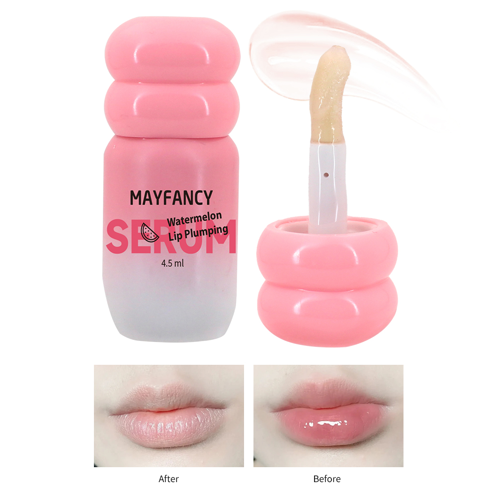 OEM ODM Watermelon Lip Plumper Gloss Moisturizing Elastic Plump Lip Care Oil 4.5ml