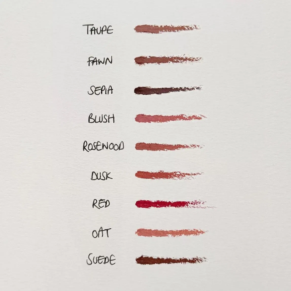 Blur Effect Lip Liner White Tube Portable Vegan Buildable Brown Pigment Formula Private Label