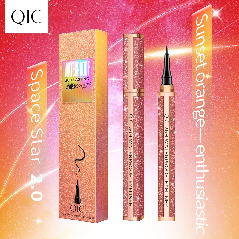 OEM Gold Diamond Color Star Shiny Eyeliner Waterproof Eyeliner for Makeup