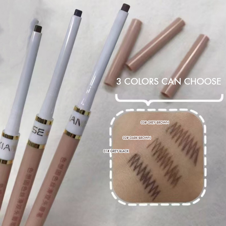 2 in 1 Eyebrow Pencil WIth Brush Waterproof Long-Lasting Natural Eyebrow Pencil