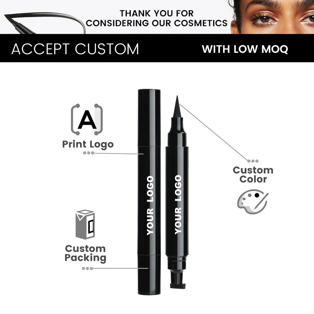 OEM Private Label Dual-Ended Spongy Triangular Head Eyeliner Waterproof Long Lasting