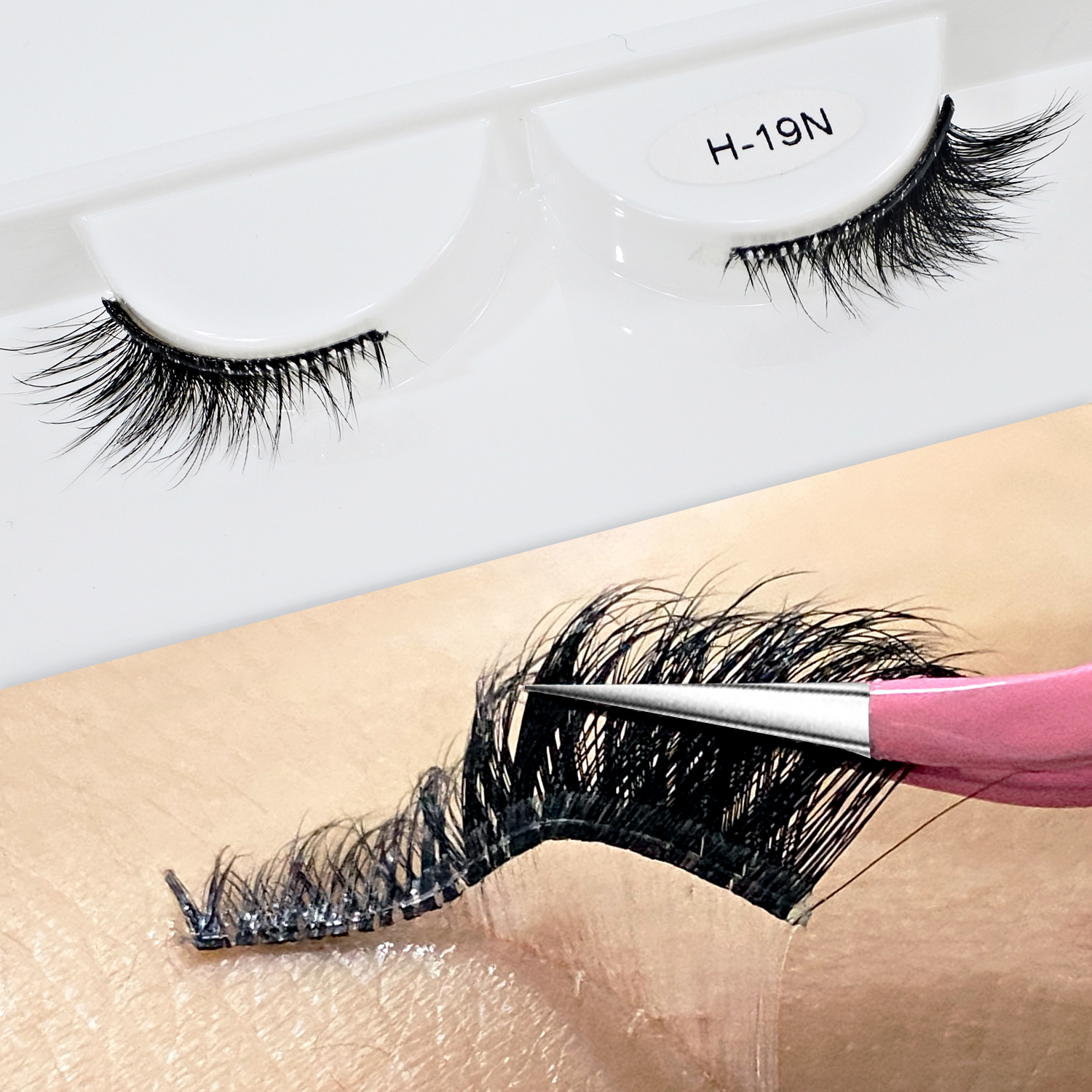 Pre-glued Half Lashes Wholesale Faux Cils No Glue Needed Custom Packaging Press-on Half Lashes Natural Strip Eyelash Supplies