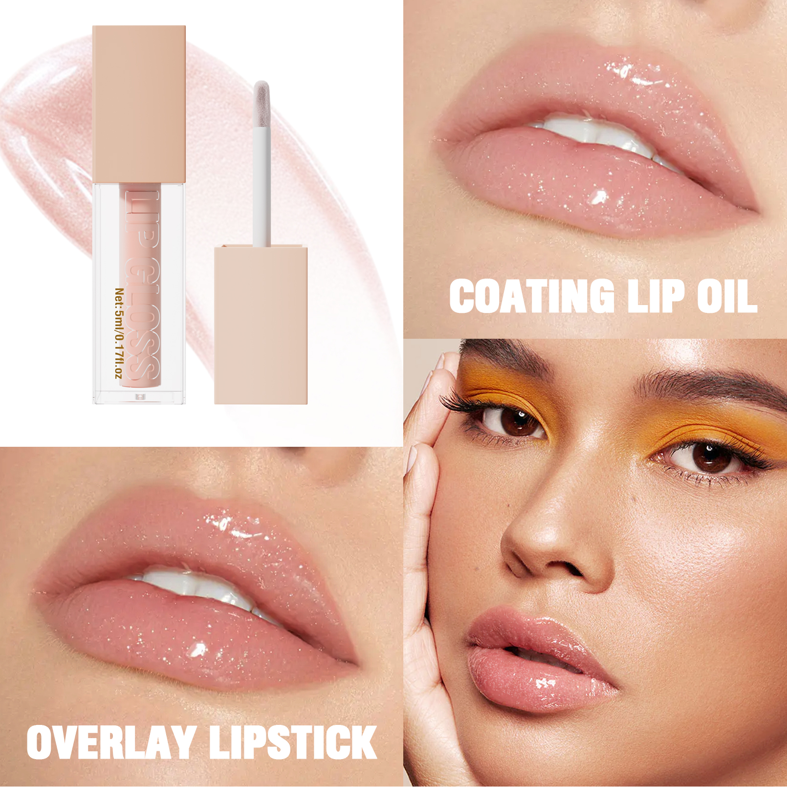 Cosmetic Wholesale Lipstick Liquid Lip Stain Private Label Logo Tinted Lip Plumper Oil Mineral-based Waterproof Lip Gloss Makeup