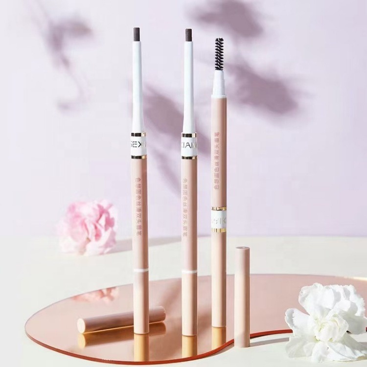 2 in 1 Eyebrow Pencil WIth Brush Waterproof Long-Lasting Natural Eyebrow Pencil