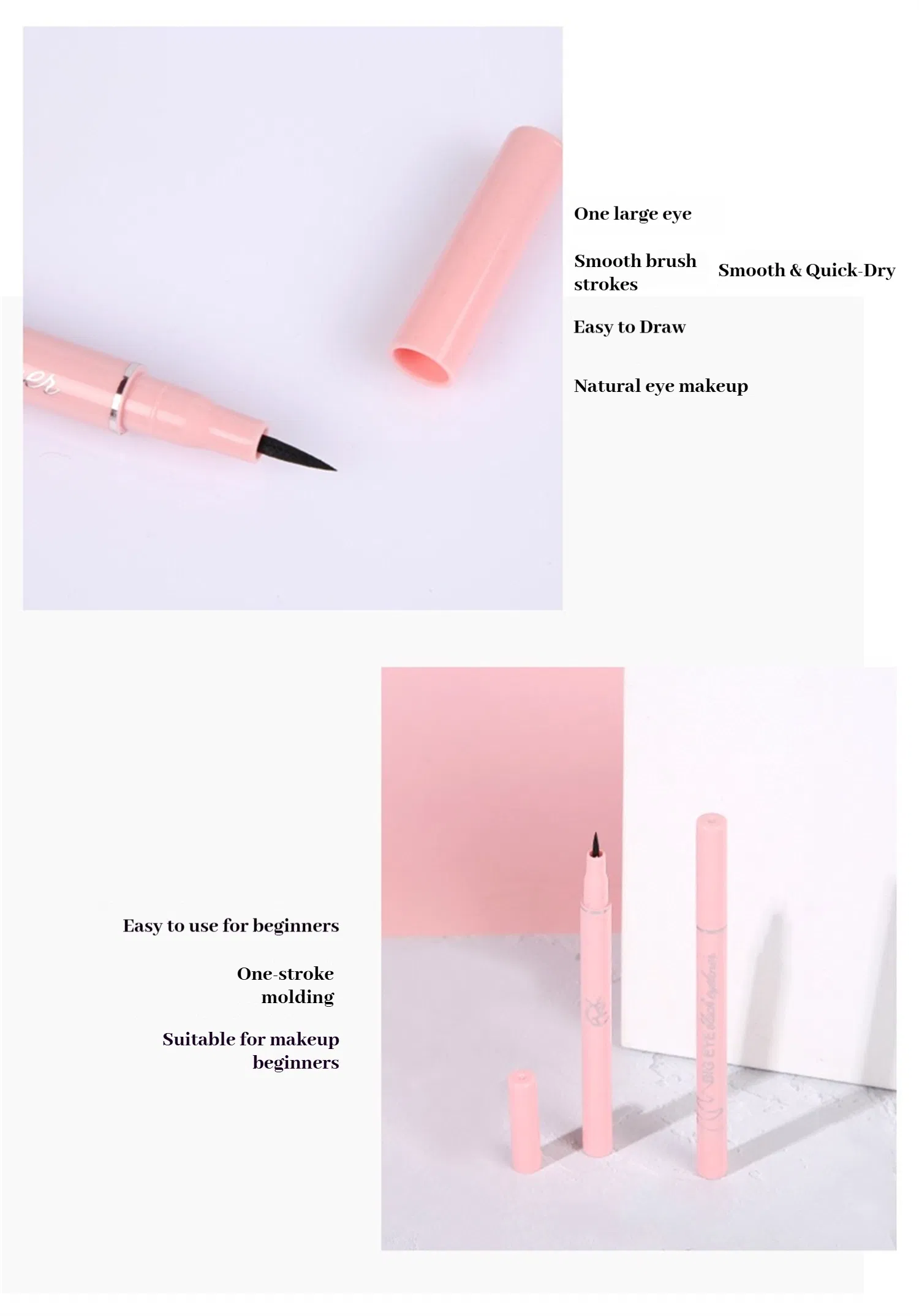 High Pigment Quick Drying Film Forming Chinese Makeup Eyeliner Pen Eyeliner
