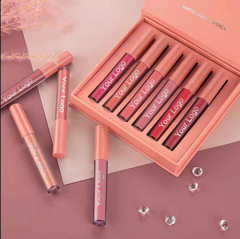 Private Label Your Logo Mineral Cream Waterproof Matte Non-stick Liquid Lipstick