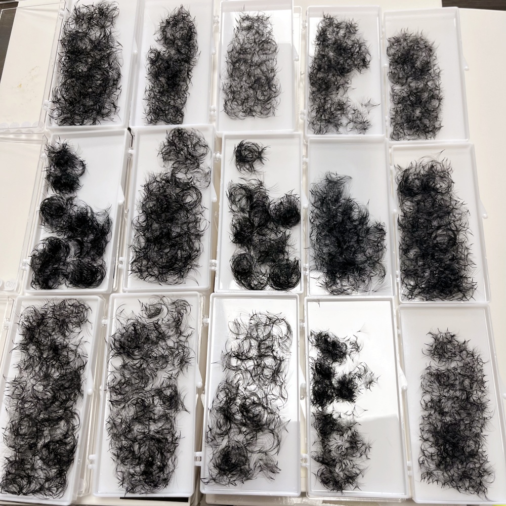 Promade Handmade 3D-20D C CC D Curl Volume Fans Mixed Length Loose Lashes Extensions Pointy Base 0.07mm Eyelash Extension for