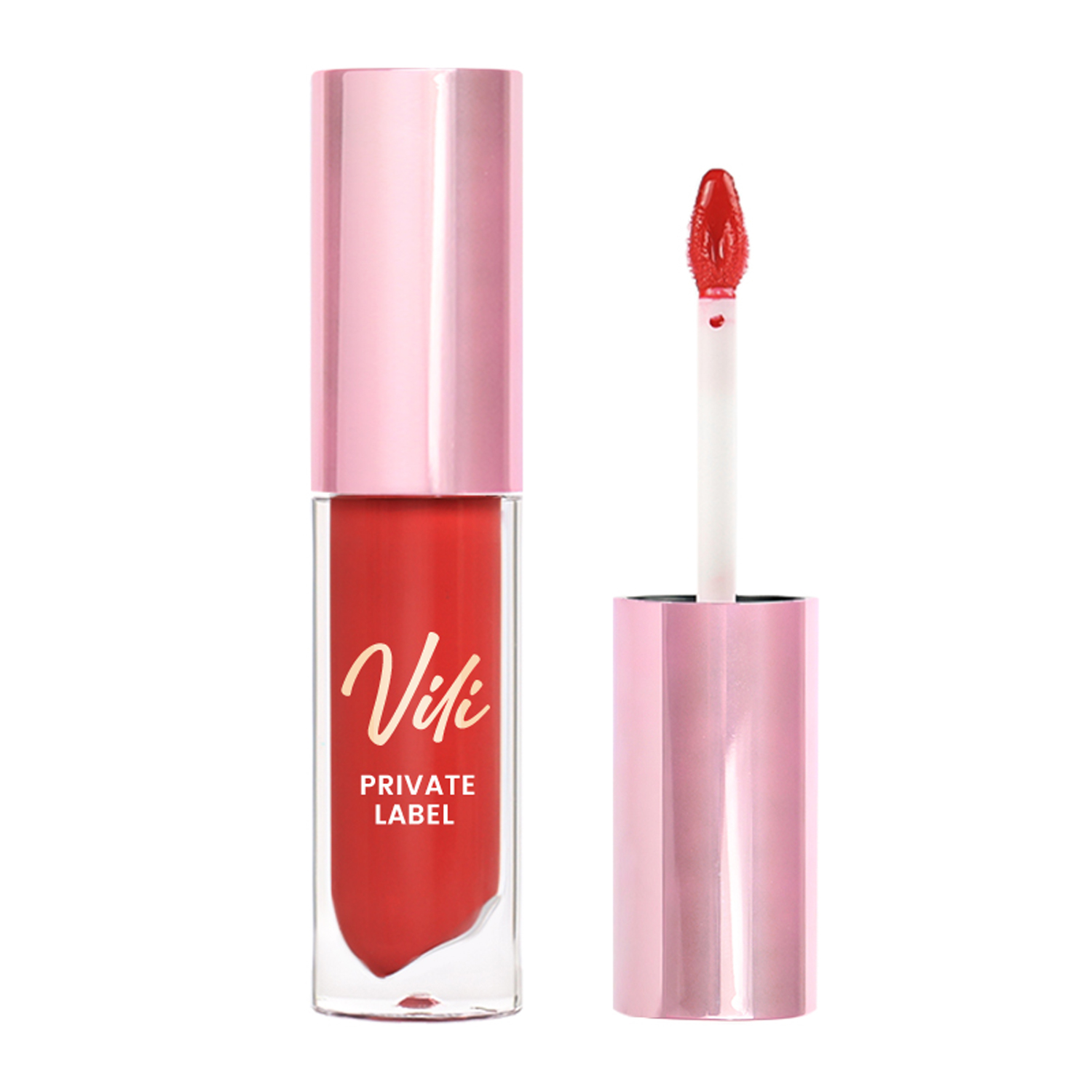 Private Label Moisturizing Lip Gloss Liquid Mineral and Herbal Formula with Sweet Packaging Lip Gloss Makeup