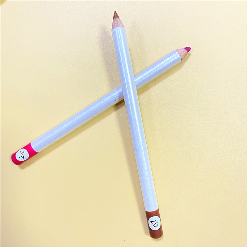 High Pigment Smooth Matte 24 Hour Long Lasting Waterproof Private Label Matte Pencil Vegan Lip Liner