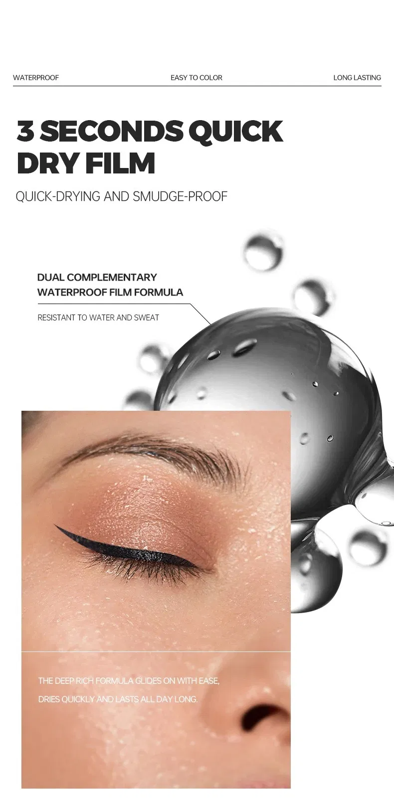Quick Dry Eyeliner Pencil with Smudge Proof Technology Long Wearing and Easy to Apply
