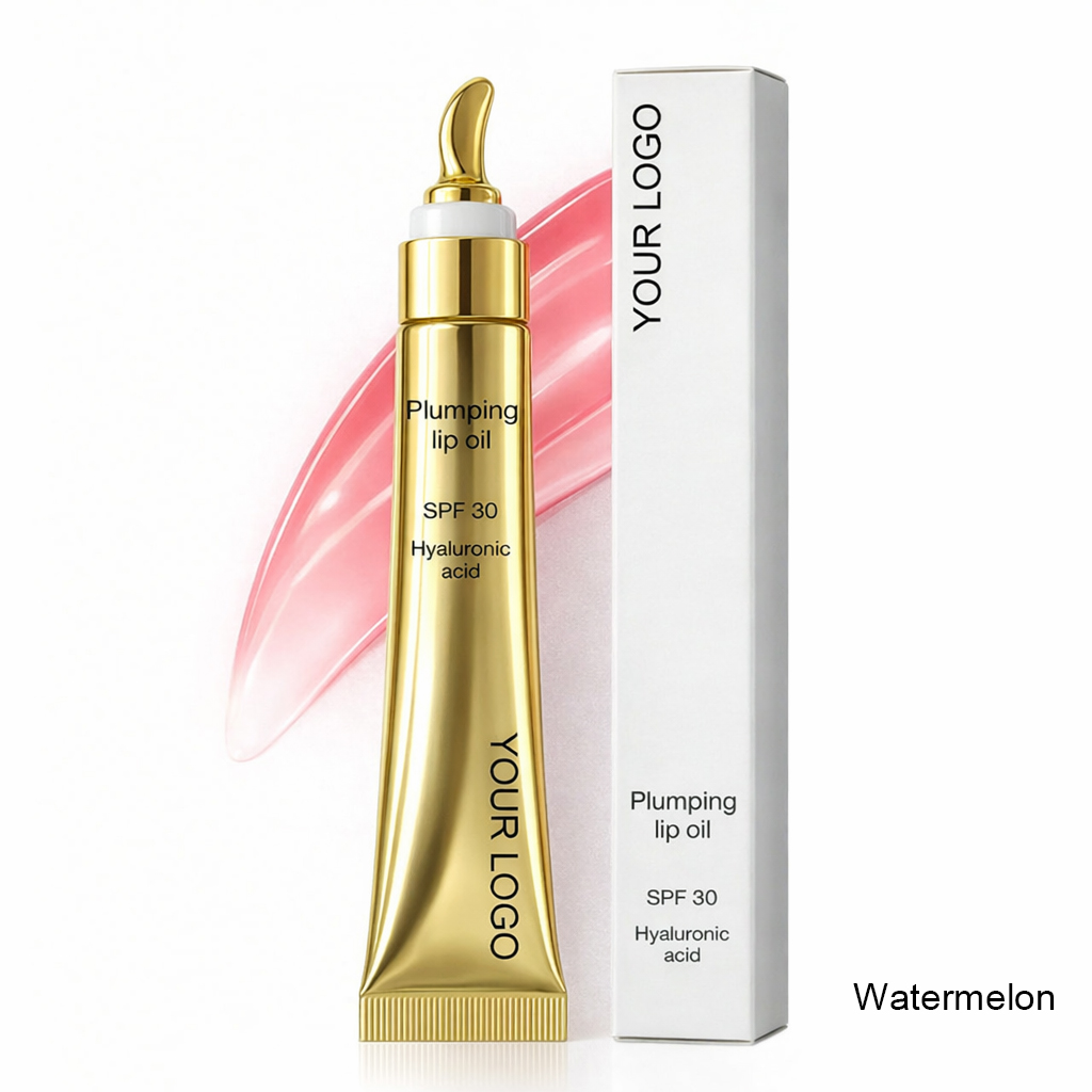 Vegan Long Lasting Lip Plumper Oil Hyaluronic Acid Lip Plumper Extreme Private Label Glossy Lipgloss Plump