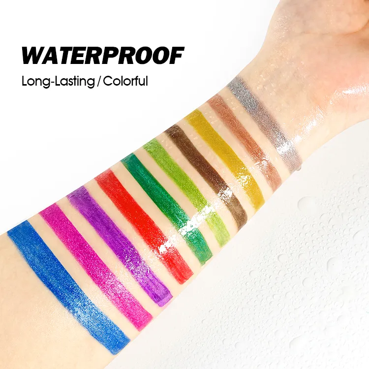 High Pigment Shimmer Eyeliner Private Label Vegan Custom Liquid Eyeliner