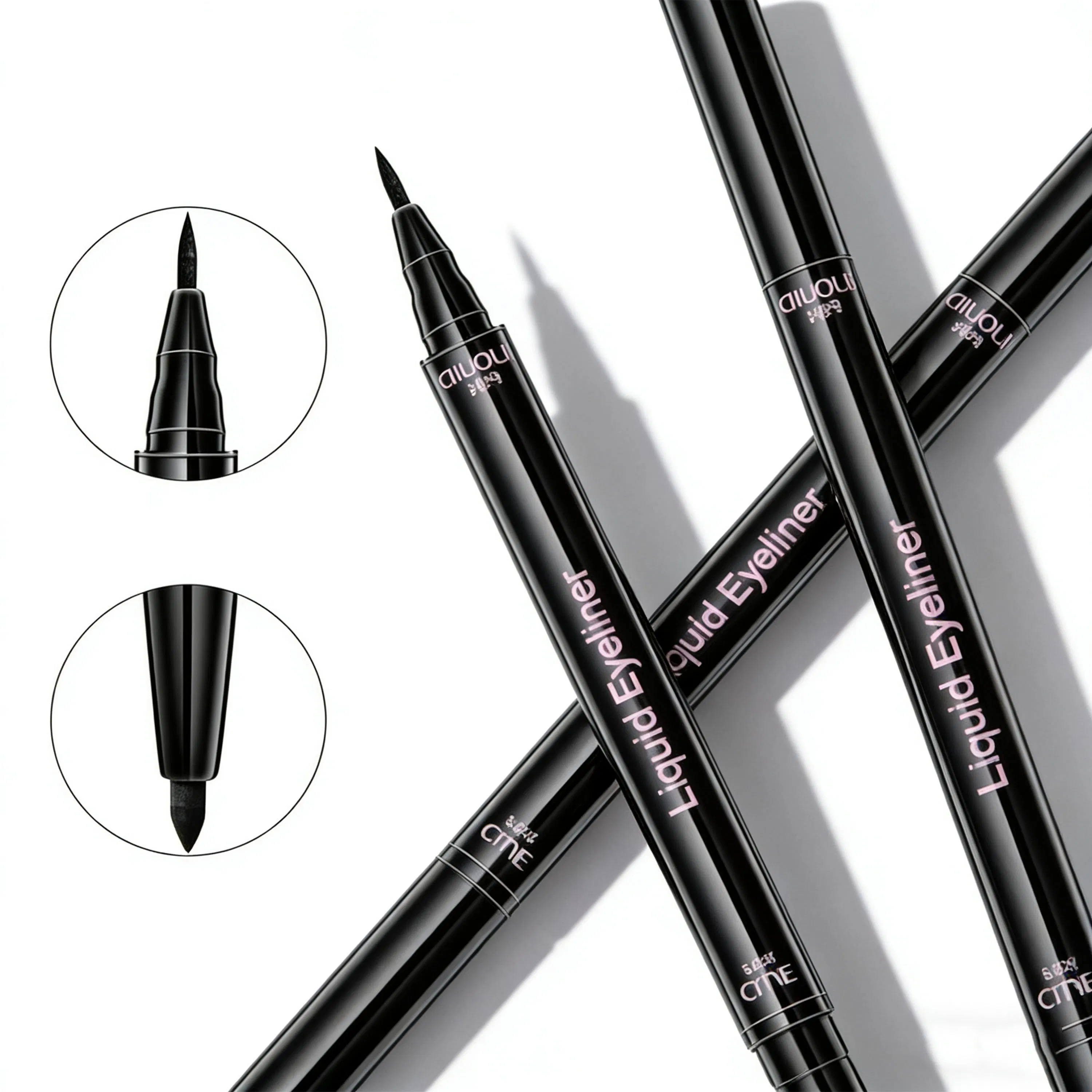 Duo Ended Eyeliner Twist Eyeliner with Liquid Eyeliner Waterbased Eyeliner