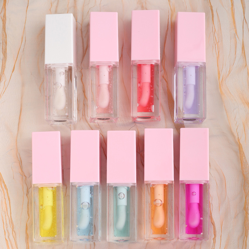 Wholesale Long Lasting Vegan Moisturizing Flavoring Lips Gloss Natural Nourish Hydrating Fruit Tinted Plumping Lip Oil