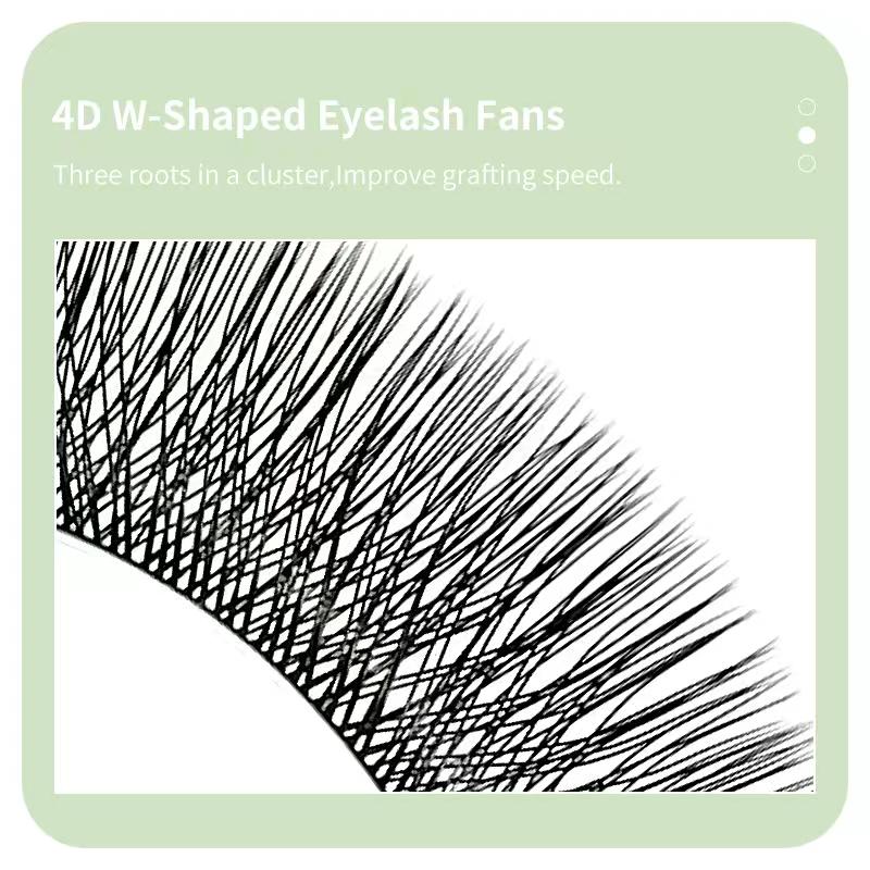 4DW Fluffy False Eyelashes Thick Volume Lightweight Soft Band Comfortable Wear Fake Lashes for Everyday Makeup