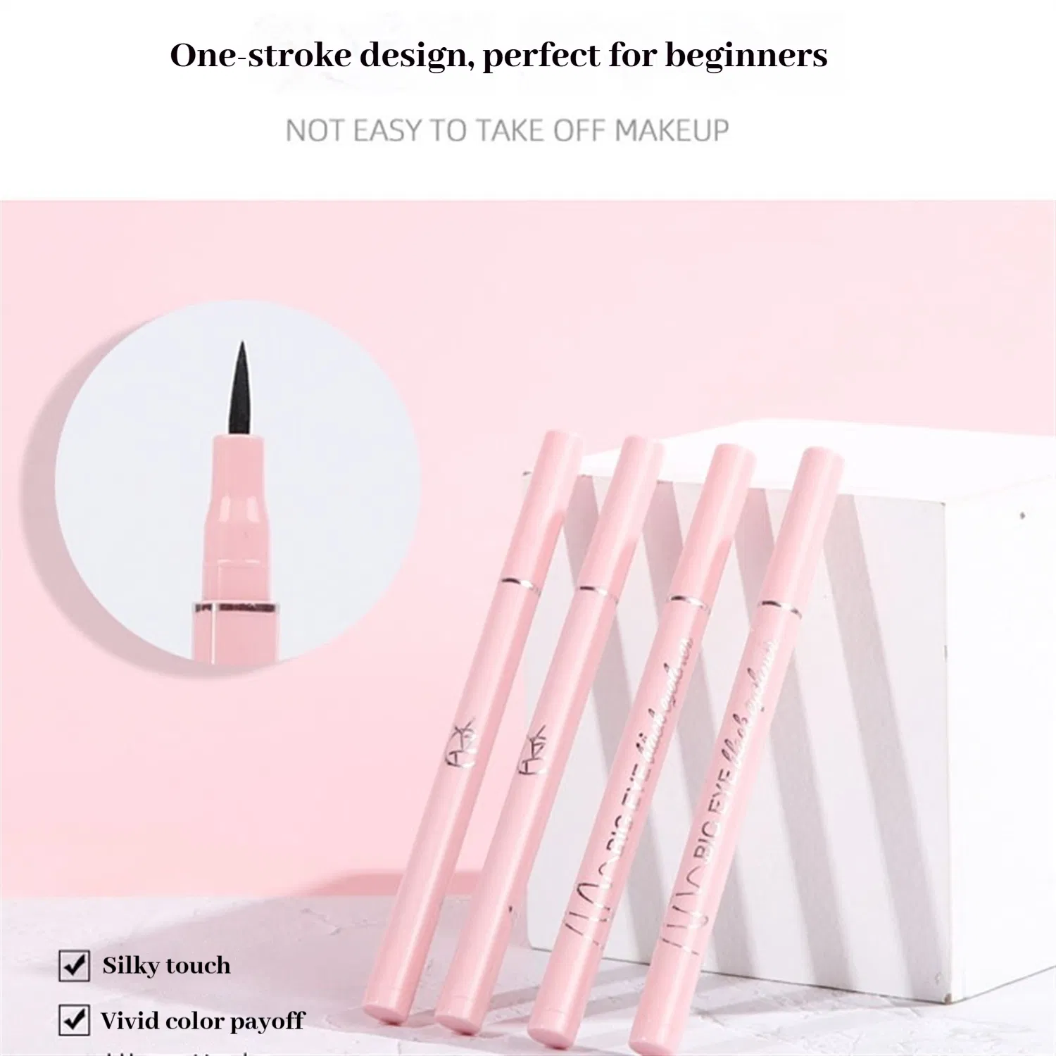 High Pigment Quick Drying Film Forming Chinese Makeup Eyeliner Pen Eyeliner