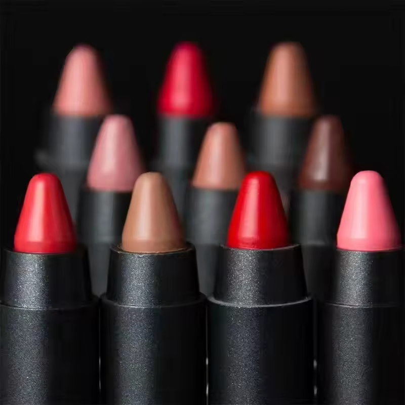 19 Color Lip Stick Kit Waterproof Matte Velvet Lip Liner Pencil Custom Private Label for Makeup Cosmetics No Logo