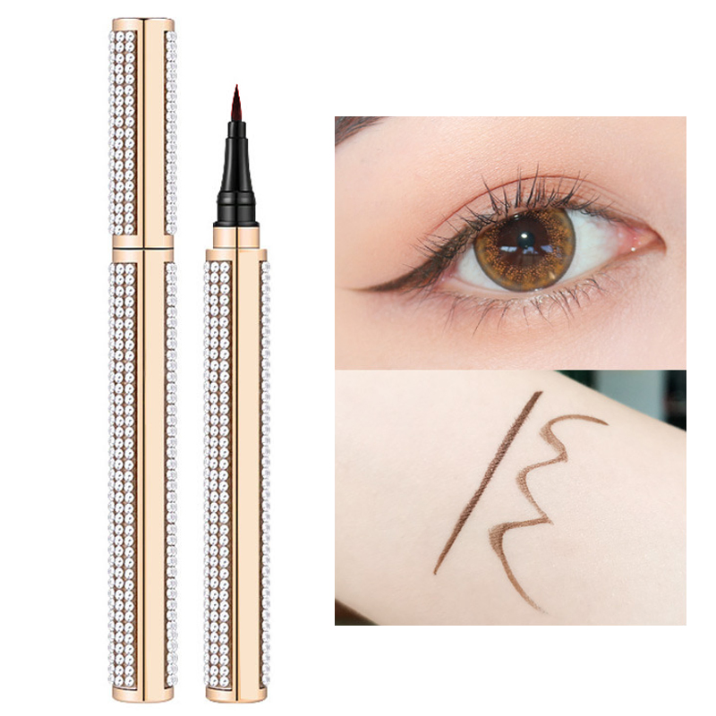 OEM Diamond Color Steel Ball Diamond Shiny Eyeliner Waterproof Eye Makeup