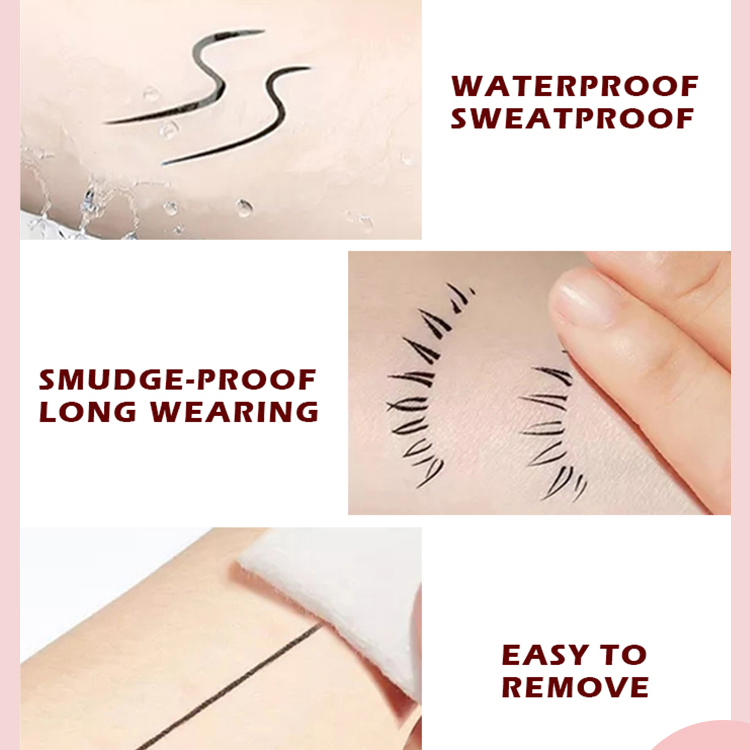 Wholesale Custom Eye Liner Makeup Non-Smudge Long Lasting Waterproof Black Liquid Eyeliner Pen