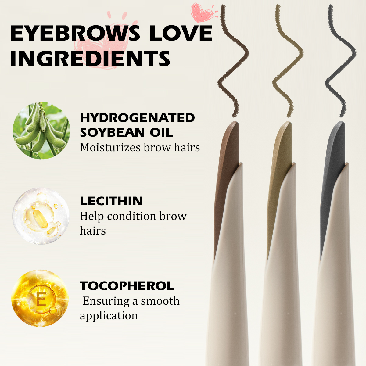 Eyebrow Design Vitamin E Moisturizing Eye Brow Shaping Kit Custom Logo Lasts All Day 3d Eye Brow Pencil and Gel Set in Box