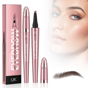 Wholesale Professional Makeup Liquid Eyebrow Pencil Long Lasting Quick-Drying Waterproof Double Head Microblading Eyebrow Pen