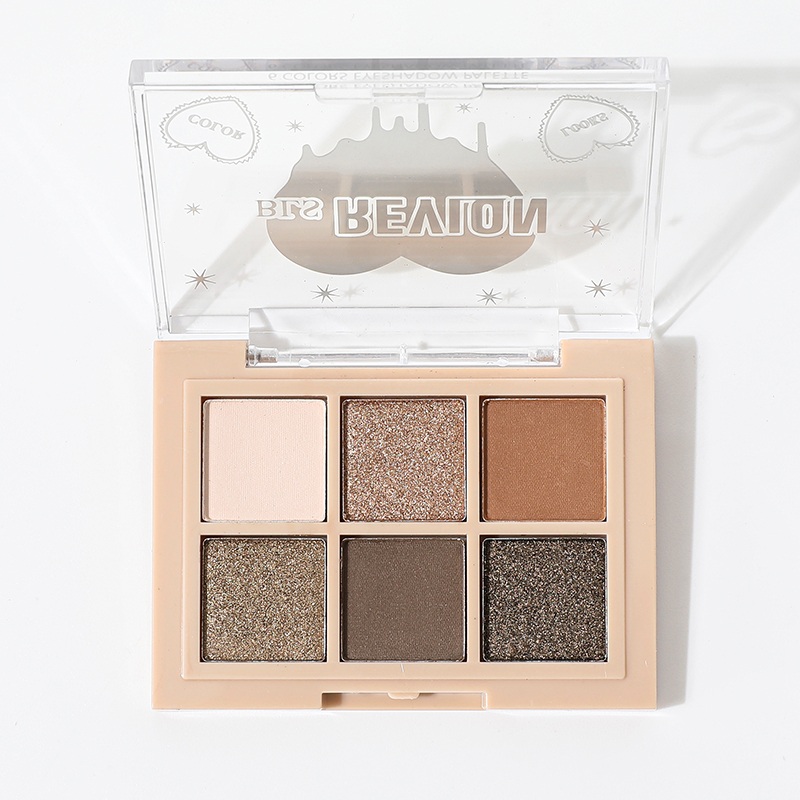Wholesale Mini Eyeshadow Palette Single Color Metallic Finish Cruelty Free Clear Case High Quality Pink White Glitter Light Fair