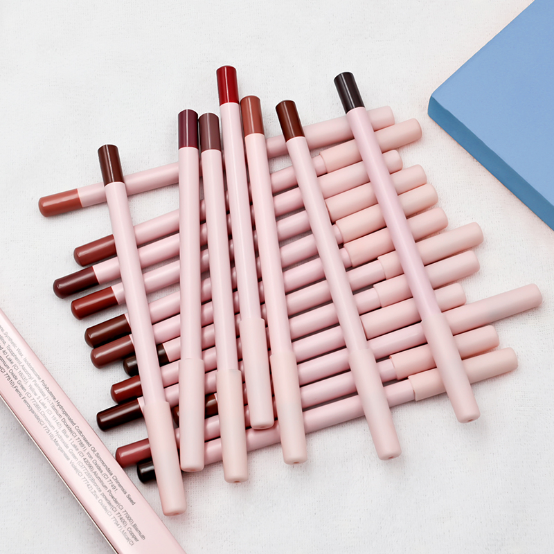 OEM Brown Vegan Creamy Lip Liners Pink Lipliner Pencil Pink Lipliner Pencil Private Label Lip Liner Pencil