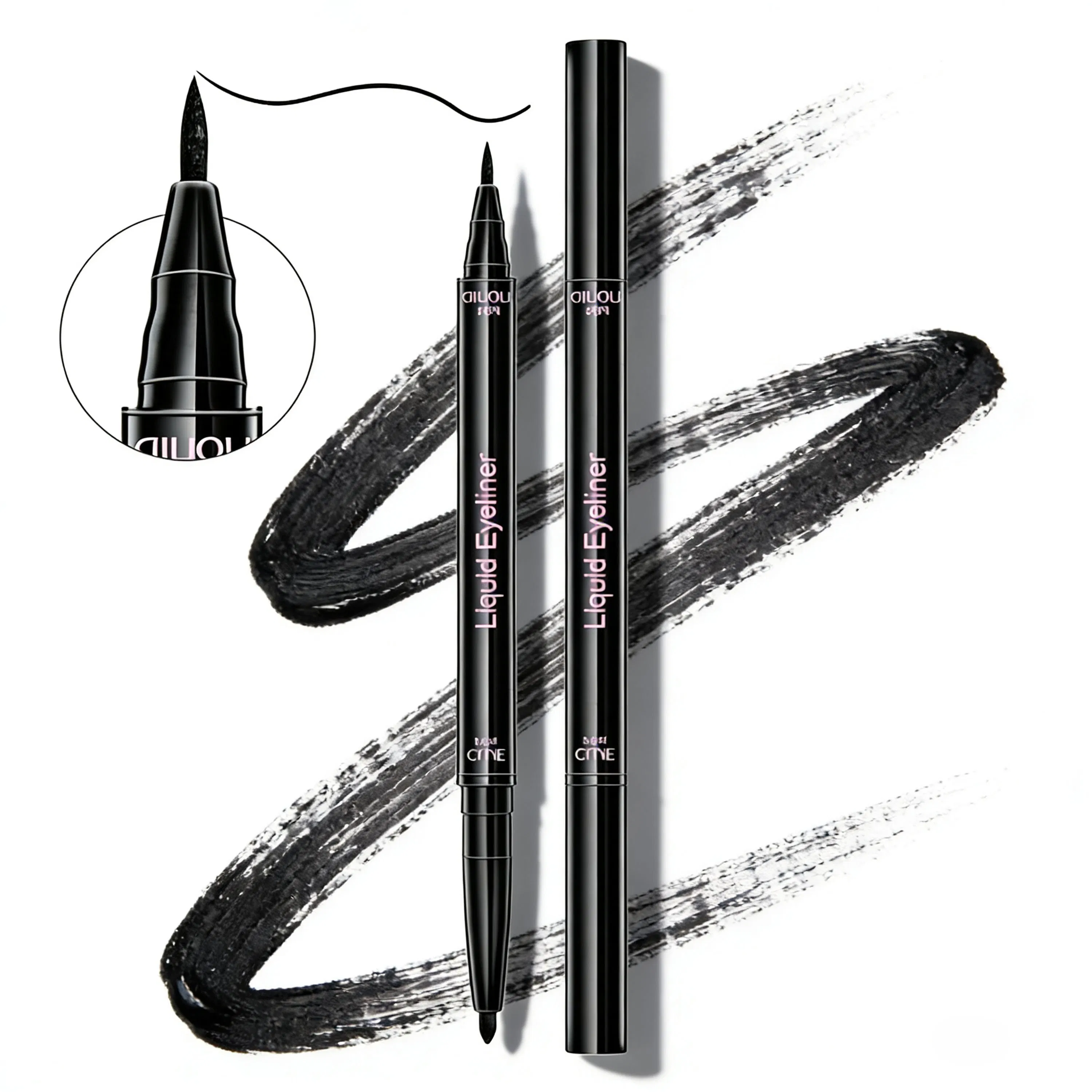 Duo Ended Eyeliner Twist Eyeliner with Liquid Eyeliner Waterbased Eyeliner