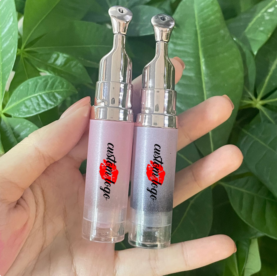 Wholesale Vegan Moisturizing Lip Plump Oil Private Label Enhancer Plumper Gloss Capsicum Frutescens Lip Plumper Oil