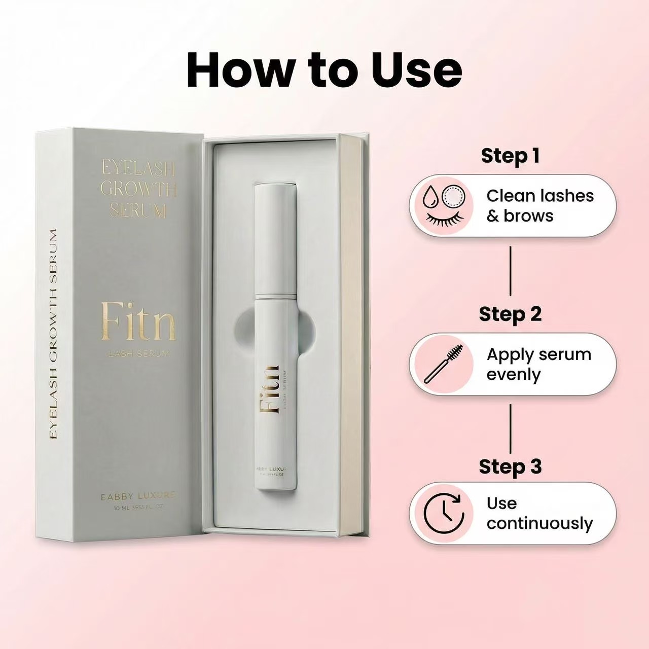 Private Label Double Head Lash And Brow Growth Serum Dual Purpose Eyelash Eyebrow Enhancer OEM Custom Factory Direct Wholesale