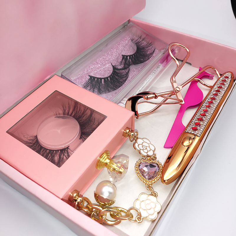 Best Selling 100% Real Mink Lashes3D Wholesale Vendor Eye Lash Set Bulk 25MM Natural Mink Eyelash With Suitcase Package