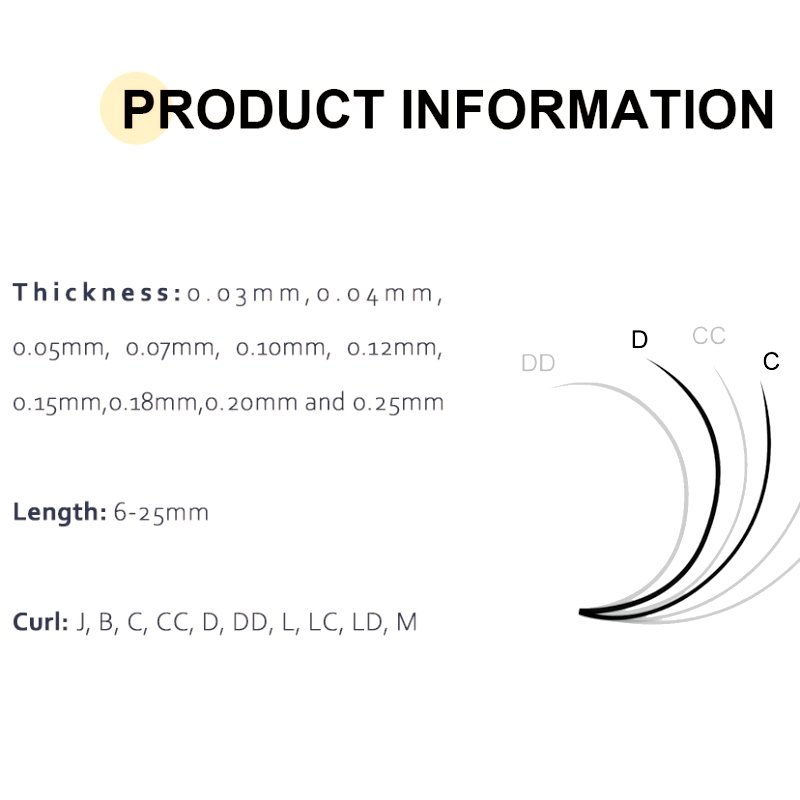 Winky Beauty Eyelash Extension Korean Pbt Individual Silk Eyelash 0.03-0.15 Premium Matte Black Volume Eyelash Extension Classic
