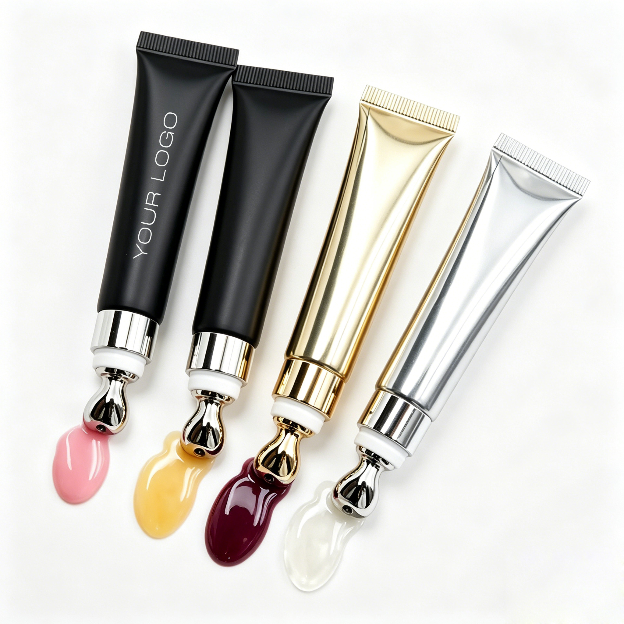 Vitamin E Lip Gloss Long-Lasting Hydrating Moisturizing Lip Enhancer and Plumper Squeeze Tube with Glossy Finish