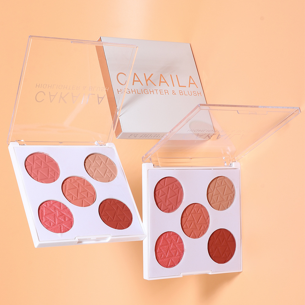 Nine-Color Overshadowed Eyeshadow Palette Pseudo-Plain Pearlescent Matte Integrated Makeup Glitter for Shimmer Powder
