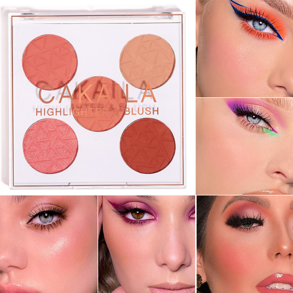 Nine-Color Overshadowed Eyeshadow Palette Pseudo-Plain Pearlescent Matte Integrated Makeup Glitter for Shimmer Powder