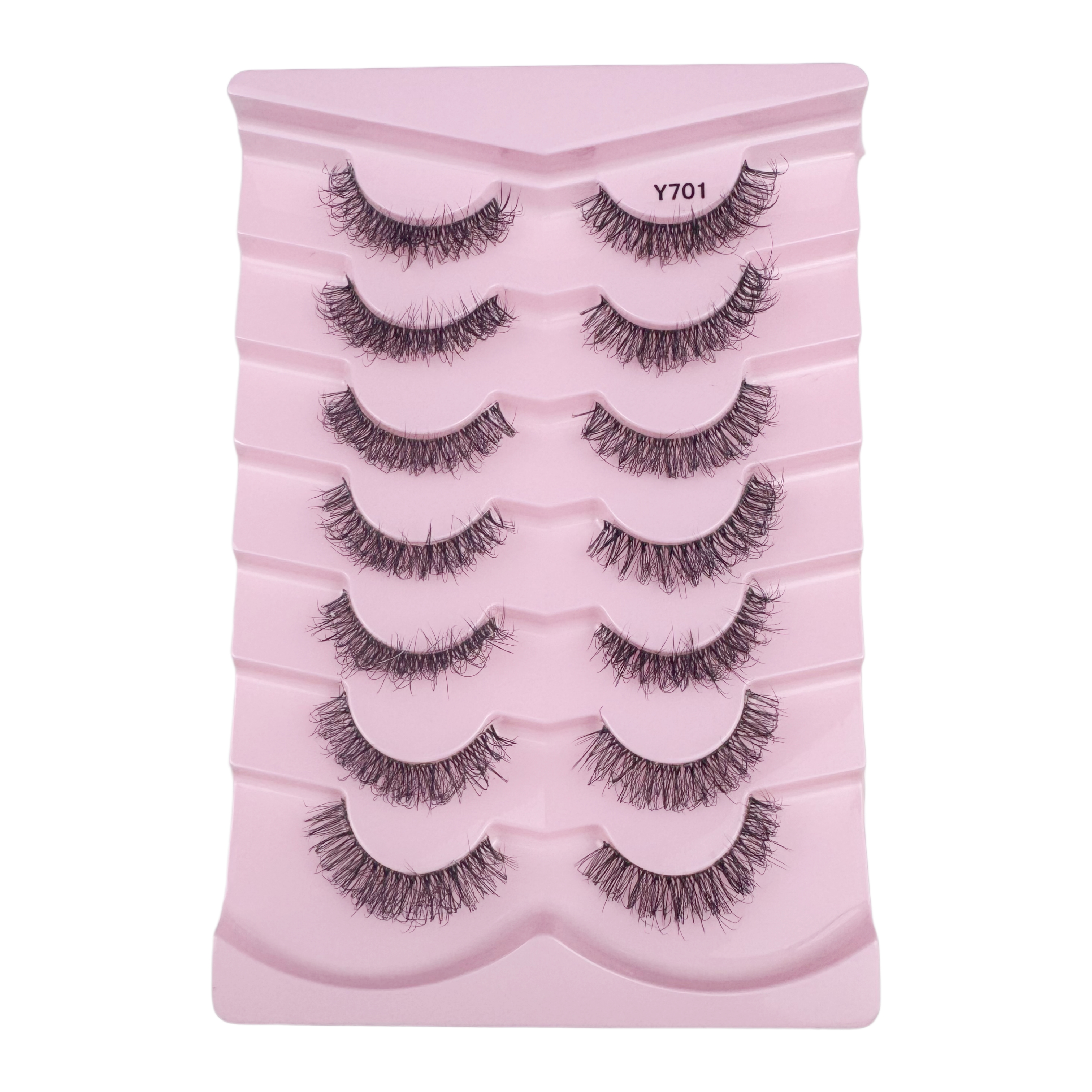 Whispy Fluffy Faux Mink Lashes 7 Pairs False Eyelashes for Makeup Reusable Extensions Models Beauty Wholesale Full Strip Lashes